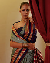 Handwoven Mashru Satin Saree